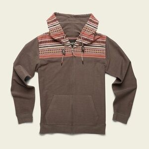 Howler Brothers. - Shaman Zip Hoodie Yesca Jaquard / Cocoa – Men's Large
